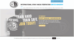 Desktop Screenshot of kravmaga-ikmf.co.uk