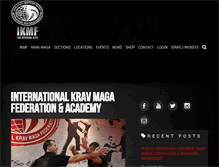 Tablet Screenshot of kravmaga-ikmf.com